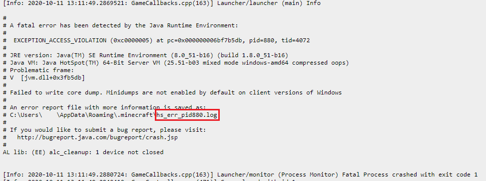 Getting Minecraft Java Crash Reports Minecrafthopper