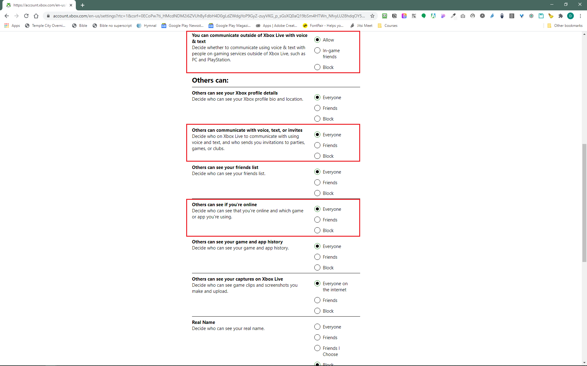 change my xbox microsoft account password